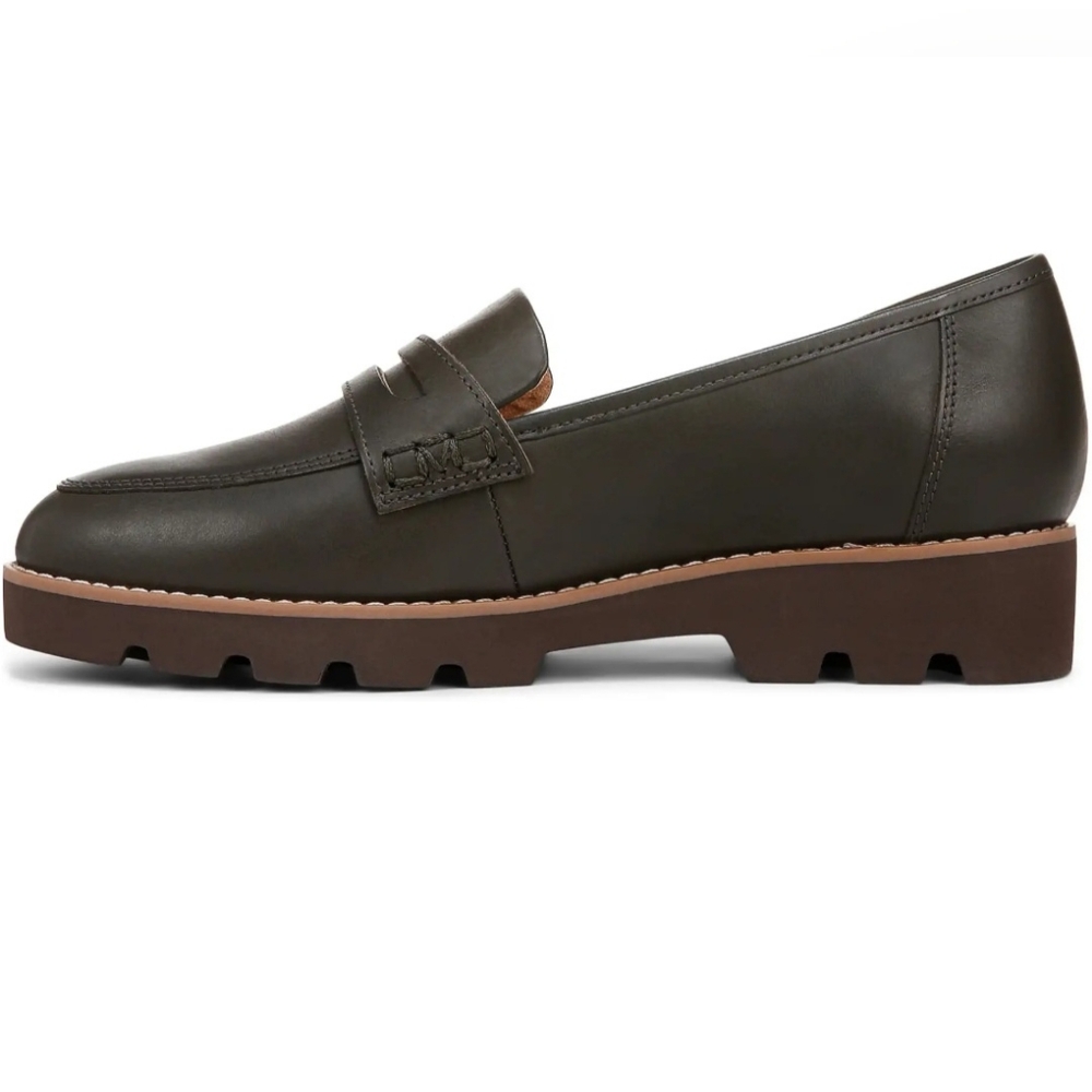 Vionic Cheryl II Women's Dark Olive Green Loafers - New In Box - Ret $135 - Picture 11 of 12